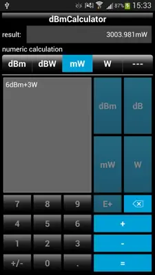 dBCalculator android App screenshot 9